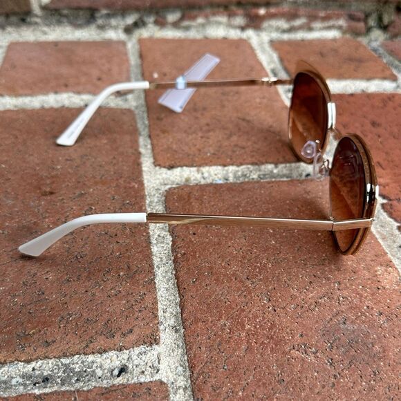 Oscar de la Renta Cat Eye Sunglasses Gold Brown Gradient Mod 3090 717 NEW Oscar de la Renta Cat Eye Sunglasses Gold Brown Gradient Mod  main image 2